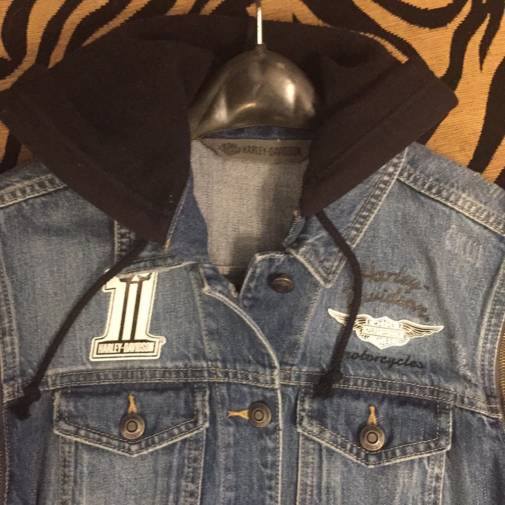 H-D convertible jean jacket